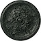 Ekena Millwork Katheryn Ceiling Medallion (Fits Canopies up to 2 1/8"), 14 1/2"OD x 2 3/4"P, Painted Turtle Crackle CM14KTPTC - alternate 1